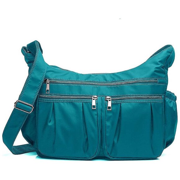 Crossbody Purses for Women Shoulder Handbags Lightweight Lake Blue - Large